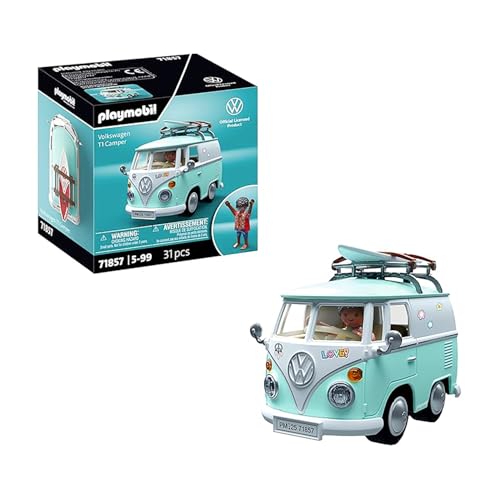 playmobil volkswagen t1 camper modellauto für kinder und erwachsene mit stickern