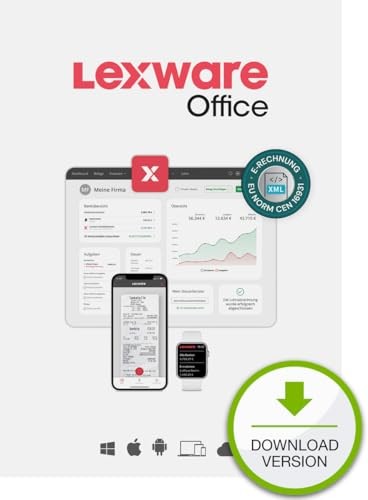 Lexware Office XL Buchhaltung, E-Rechnungen, Angebote, Lohnabrechnung, Kundenverwaltung