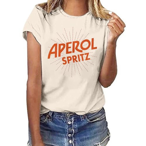 aperol kostüm t-shirt damen, aperol spritz shirt, sommershirt für cocktail-partys