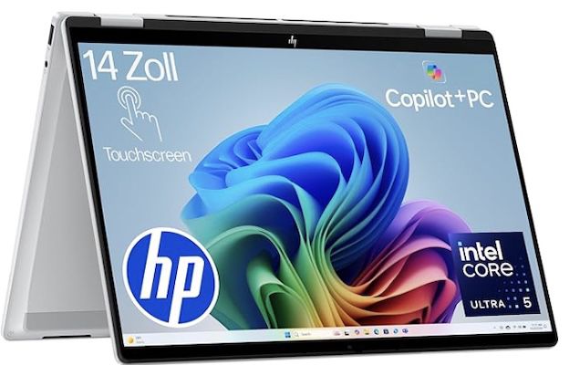 HP OmniBook X Flip 2in1 AI Laptop 16GB RAM, 512GB SSD für 999 Euro