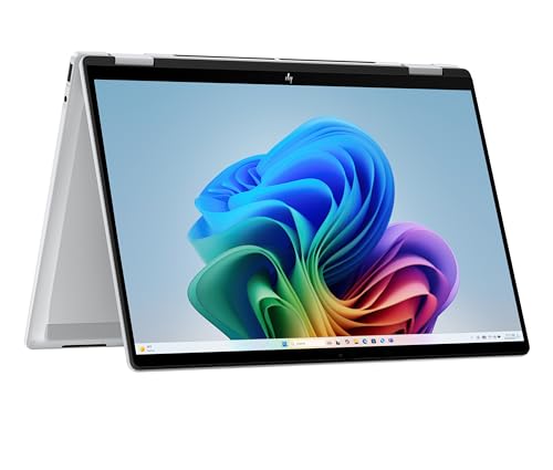 hp omnibook x flip 2in1, next g, ssd, windows 11, qwertz, silber