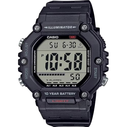 casio digital armatuhr ae-1600h-1avef schwarz, lieferung bis oktober