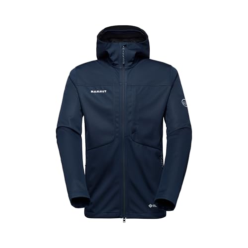 Mammut Ultimate VIII SO Hooded Softshelljacke Herren marineblau 3-Lagen S-3XL