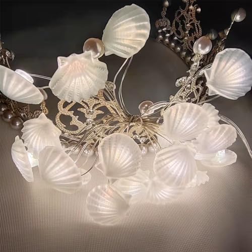 sunshine smile lichterkette meerestiere 1m 10led muscheln maritim kinderzimmer innen