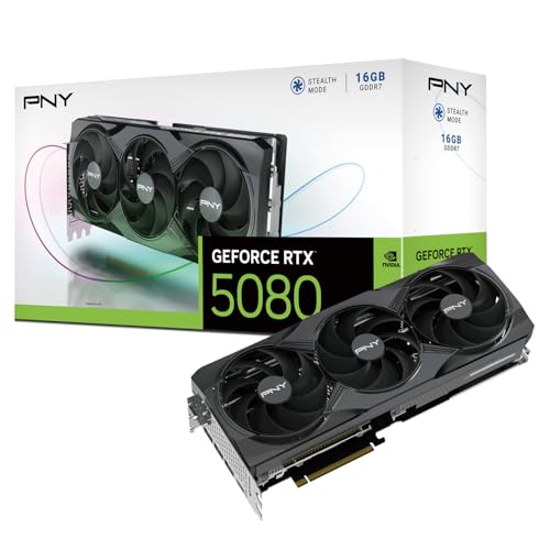 PNY GeForce RTX 5080 16GB Triple Fan Grafikkarte