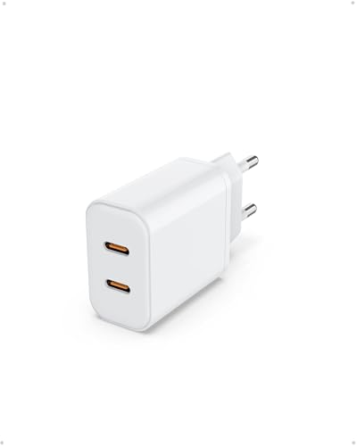 usb c ladegerät 2-port 40w schnellladegerät für iphone samsung iPad kopfhörer adapter