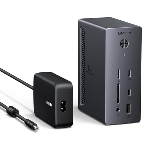 ugreen revodok pro 314 docking station 14-in-1 3 monitore 2 hdmi dp 8k 100w max