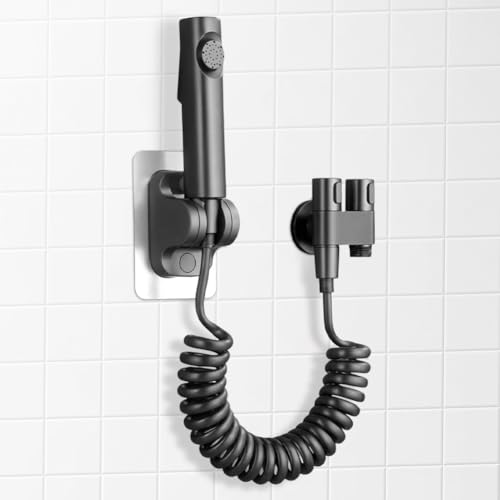 Produktbild: bidet handbrause mit 2m schlauch, platzsparendes wandmontage design, toilettenreiniger