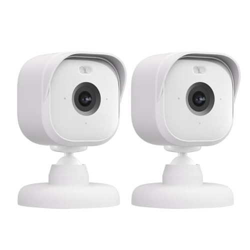 blink mini 2 kamera hülle silikon schutzhülle wetterfest staubdicht 2er-pack weiß