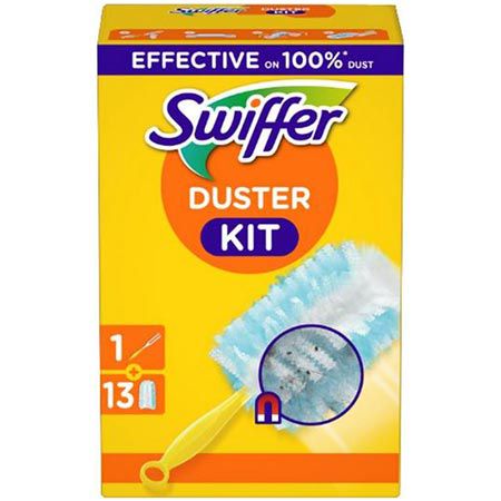 swiffer staubmagnet starter-set 1 griff 13 tücher ab 13,48 euro statt 17 euro
