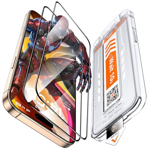 LK Sichtschutzfolie für iPhone 17/16 Pro, Panzerglas, 2 Stück, 9H Härte