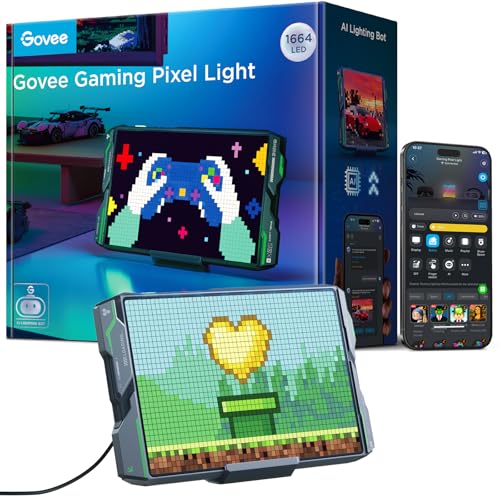 Govee RGBIC Pixel Art LED Panel 52x32, Rechteck Licht für Gaming