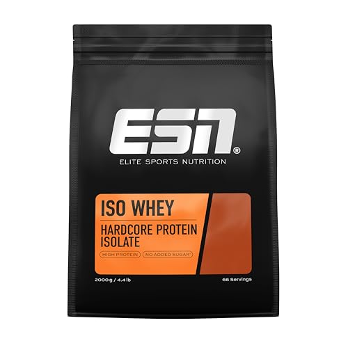 esn isowhey hardcore proteinpulver 2 kg vanilla 26 g protein pro portion made in germany