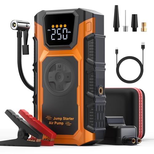 starthilfe powerbank mit luftkompressor 5500A 150PSI 12V jump starter für pkw motorroller