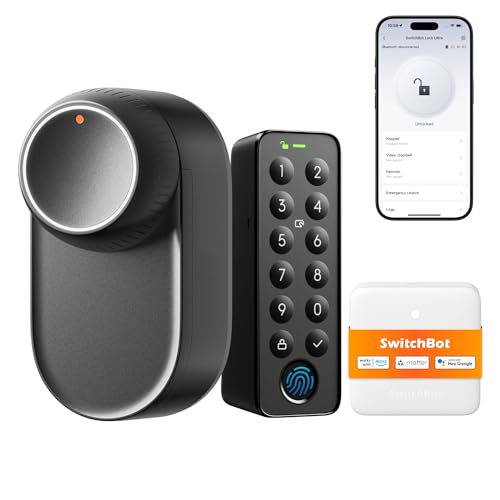 switchbot lock ultra, keypad touch, hub mini matter