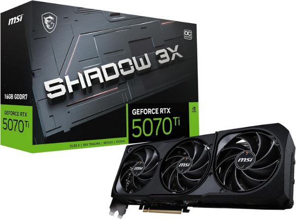 msi geforce rtx 5070 ti 16g shadow 3x oc Grafikkarte für 884 (statt 940)