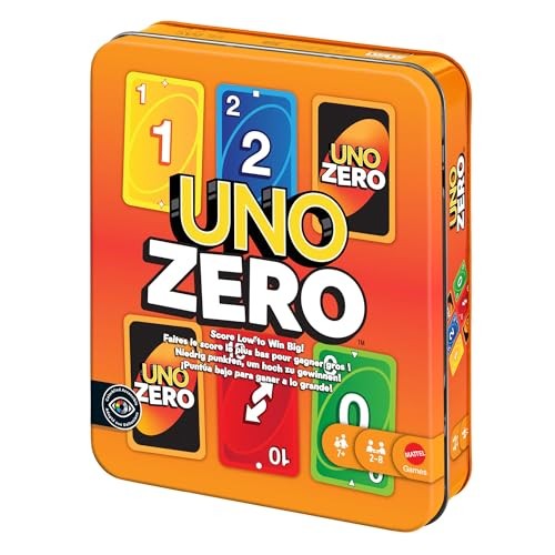 UNO Zero Kartenspiel für 2-8 Spieler ab 7 Jahren in Dose