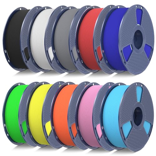 sunlu 10kg petg filament 1.75mm hohe geschwindigkeit 3d drucker schwarz weiß grau rot blau grün gelb orange rosa himmelblau