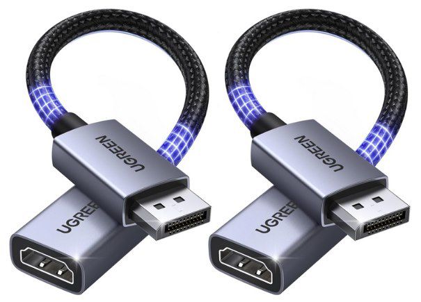ugreen 4k displayport auf hdmi adapter 2er set 4k 30hz für 10,99 euro