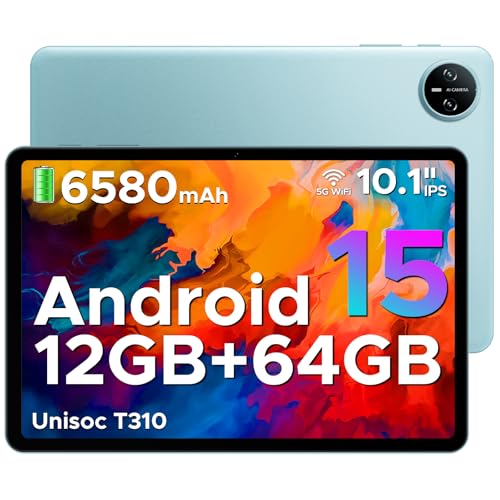 doogee tab a9 tablet 10 zoll android 15, 12gb ram, 64gb rom, 5g wifi, 8mp kamera