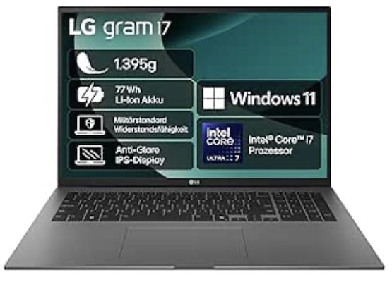 lg gram 17 zoll laptop 16gb ram 1tb ssd reduzierter preis 1.299 euro