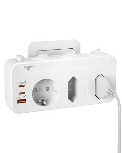 doppelstecker steckdose mit usb c schalter kinderschutz weiß