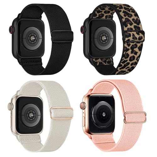 lontl nylon band 4er set kompatibel mit apple watch armband 38mm-49mm sport loop