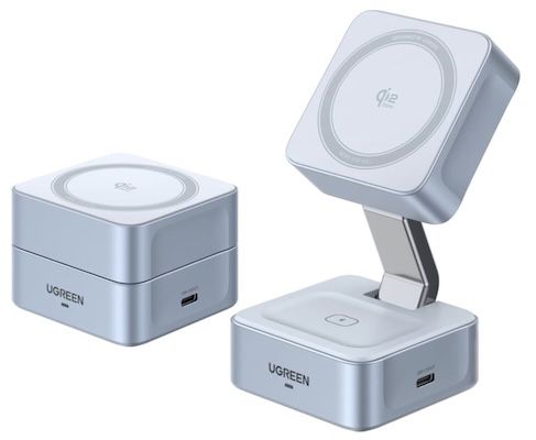 ugreen MagFlow 2-in-1 MagSafe Qi2 Ladegerät 25W für 49,99 Euro statt 60 Euro