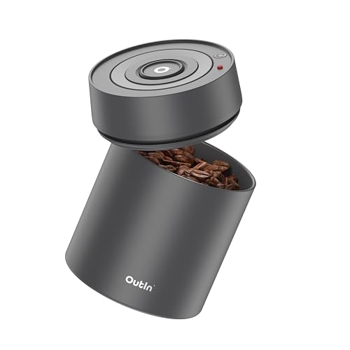 outin elektrische kaffeekanne, edelstahl, vakuumkaffee, 500ml schwarz
