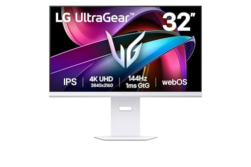 lg ultragear 32 zoll 4k uhd monitor hdr 400 32g810sa-w.aeu weiß