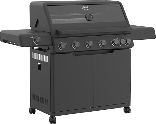 gasgrill rösle allflame hero 6 mit 6 brennern und emailliertem grillrost