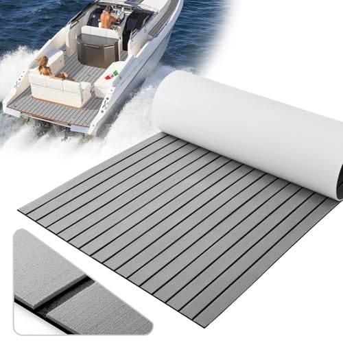 Xisair Schiffsbodenmatten Teak-Deck selbstklebend rutschfest für Yachten, Boote, Schwimmbäder