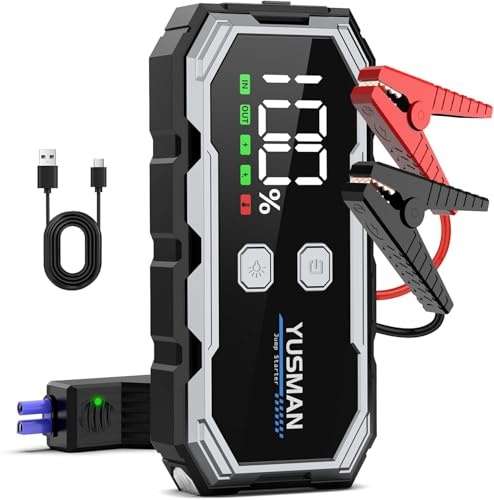 Yusman starthilfe powerbank 5000A für Pkw bis 7L benzin 5L diesel mit led lampe