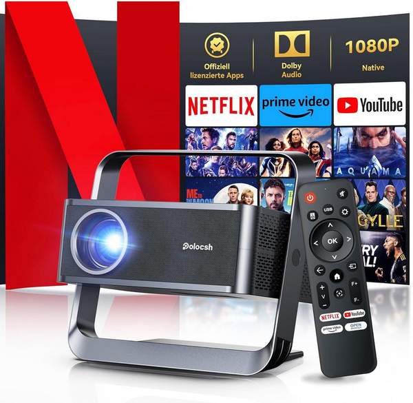 polocsh p7 beamer 1080p 600 ansi lumen für 113,99 euro statt 170 euro