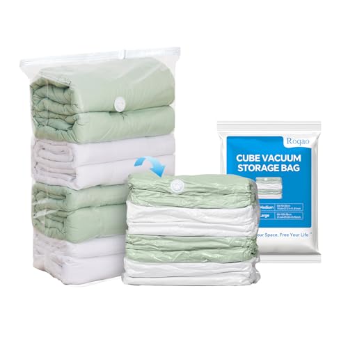 Produktbild: roqao vakuumbeutel für kleidung 5er pack 100x80x38 cm platzsparend für bettdecken und bettwäsche