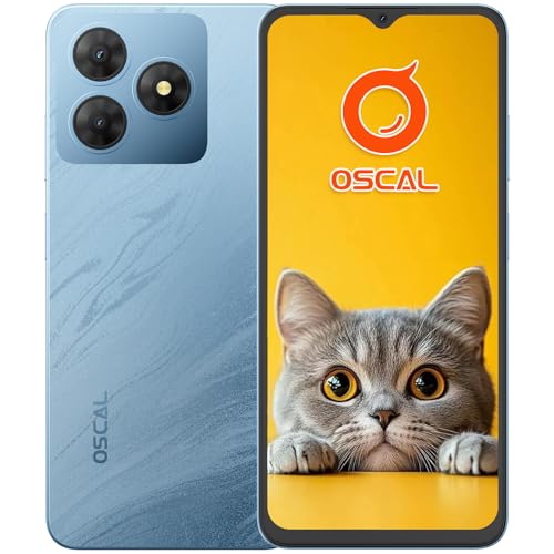 oscal handy ohne vertrag, android 14, 6gb ram, 64gb rom, dual sim, 5000mah akku