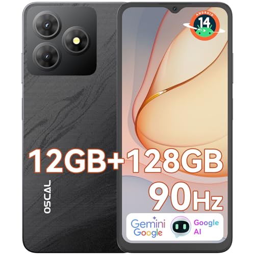 Produktbild: oscal flat 2 gemini ai smartphone ohne vertrag 12gb 128gb 6.56 zoll dual sim