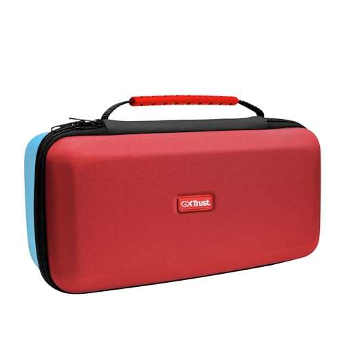 gxtrust schutzhülle für nintendo switch 2, tasche mit handgelenksriemen, 12 spiele