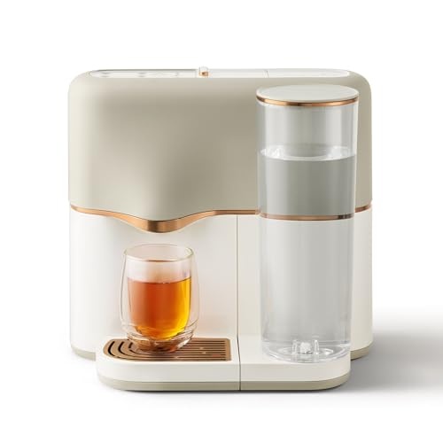 avoury one teemaschine  kapsel-teebereiter mit brühkammer und temperaturregelung, copper cream