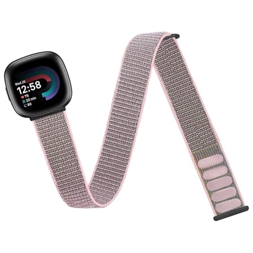 Sportarmband für Fitbit Versa 4/3, Sense 2 - Nylon, elastisch, einstellbar, Joggen