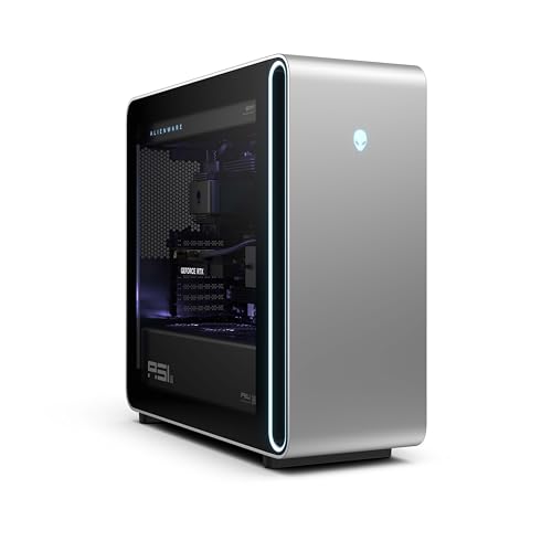 alienware area-51 gaming desktop, alienfx, lunar silver