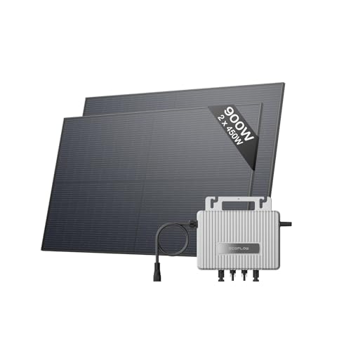 ECOFLOW STREAM 800 W Balkonkraftwerk mit 2  450 W Solarpanels, WLAN, App