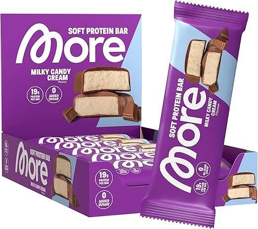 Protein Riegel ohne Zuckerzusatz, 10 x 50 g, Milky Candy Cream, 10er Box