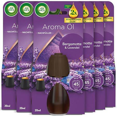 Produktbild: air wick nachfüller 6x aroma-öl flakon bergamotte lavendel für 23,99
