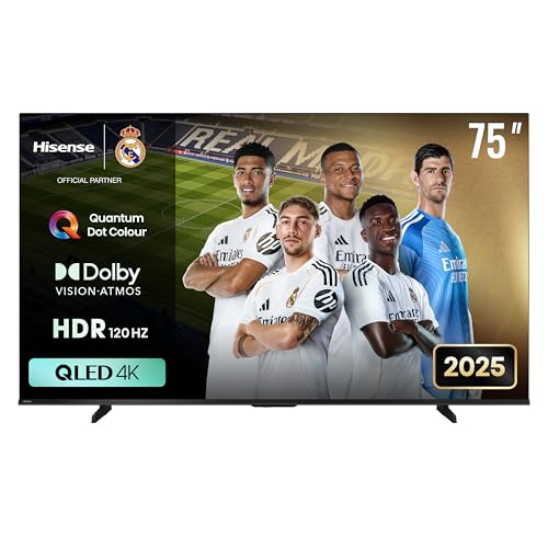hisense 75e7q fernseher 75 zoll, dts x, sprachsteuerung, 2025