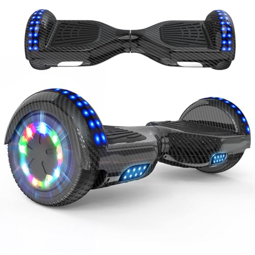rcb hoverboard 6,5 zoll kinder skateboard mit bluetooth und led lichten