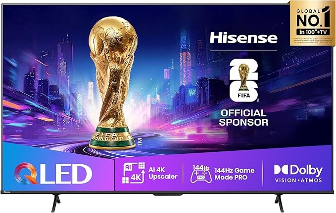 hisense 75e7q pro 75 zoll 4k uhd qled smart tv 144hz game mode dolby vision atmos