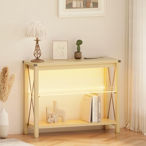 lvifur sideboard wohnzimmer mit smart ladestation und 3 farbigen led leuchten