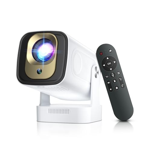 4K beamer hy260pro, mini beamer mit wifi 6 und bluetooth 5.4, 1080p tragbar