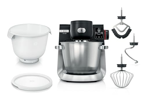 bosch küchenmaschine serie 6 mum 6 zs 18, 2 schüsseln, integrierte waage